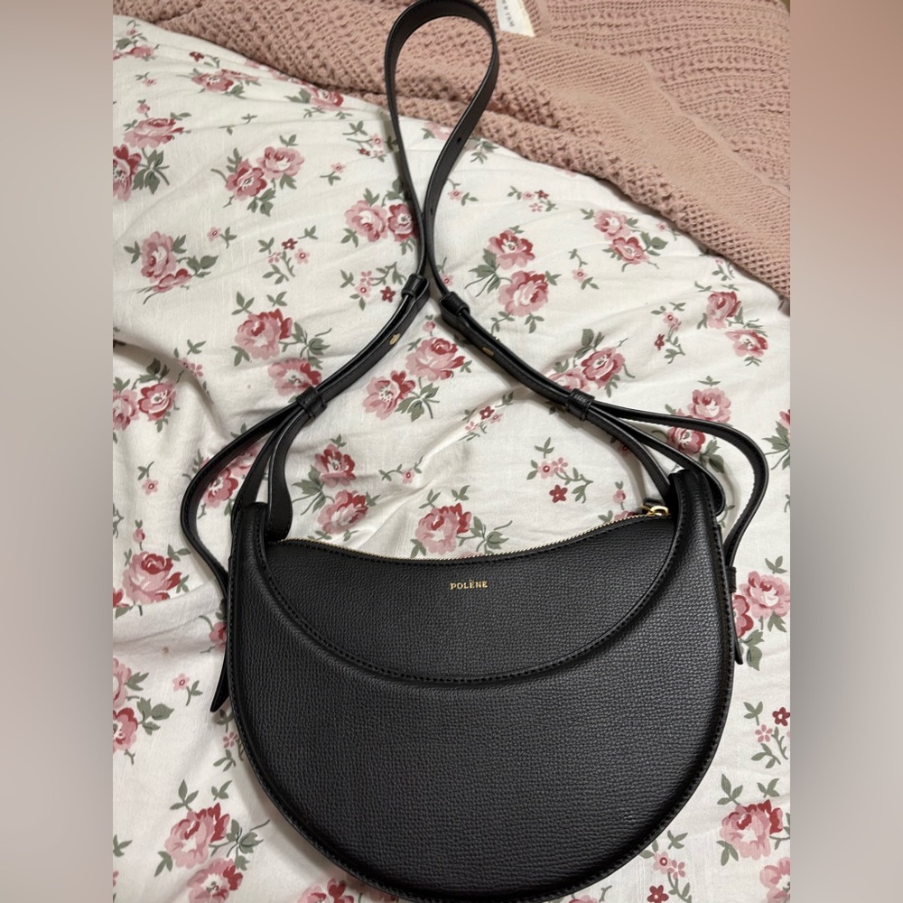 Polene Numero Dis - textured black bag